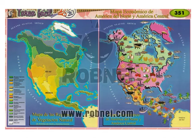 Mapa Economico De America Del Norte Y America Central
